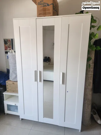 IKEA BEDROOM SET 3 Items bed (side table)+ Cupboard + Dressing table for only 50KD 2