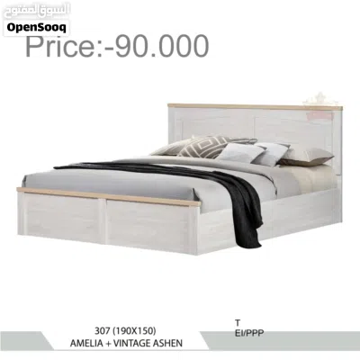 سرير خشبي بحجم كوين مع مرتبة طبية مقاس 12 سم Queen Size Wooden Bed With 12cm Madical Mattress 2