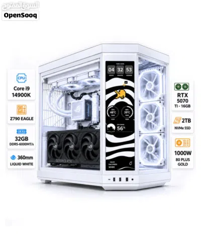 PC Gaming عالي الأداء مدعوم بمعالج إنتل كور آي 9-14900 كي 2