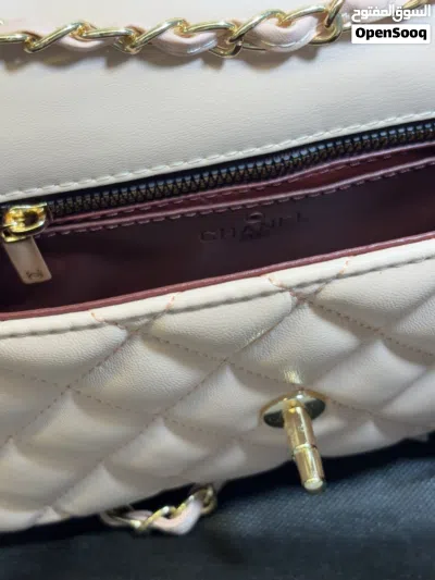 Chanel 24K mini flap lambskin nude pink/gold مساتر كولتي 4