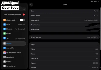 iPad m5 pro 11inch حالة ممتازة شوف الوصف 3