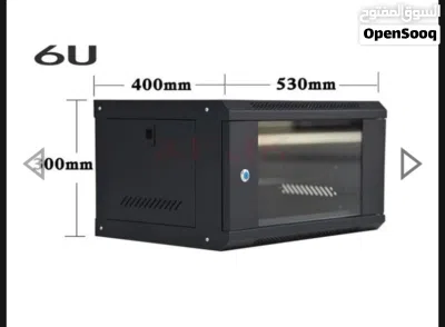 ضع كل اجهزة المراقبة والراوترات وجميع لوازمها في صندوق مميز 6U 530X300X400 WALL MOUNT CABINET 4