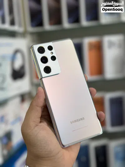 أقوى عرض : Samsung S21ultra 256gb هواتف بحالة الوكالة بدون شموخ أو مشاكل مع ملحقاتها الأصلية 3