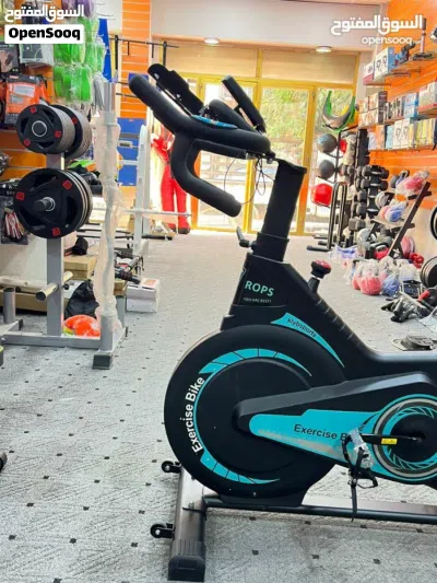جهاز spinning bike هابي جيم ثقيل مغناطيسي يحمل وزن 150 كغم شاشه توضح جميع المعلومات مقاومه متغيره 2