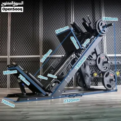جهاز هاك سكوات .(Hack Squat Machine) متوفر لدينا خدمة التوصيل 4