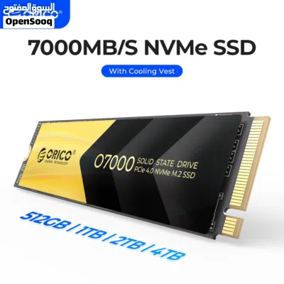 قرص تخزين ORICO O7000 NVMe SSD بسعة 512GB ORICO O7000 512GB NVMe M.2 SSD 2