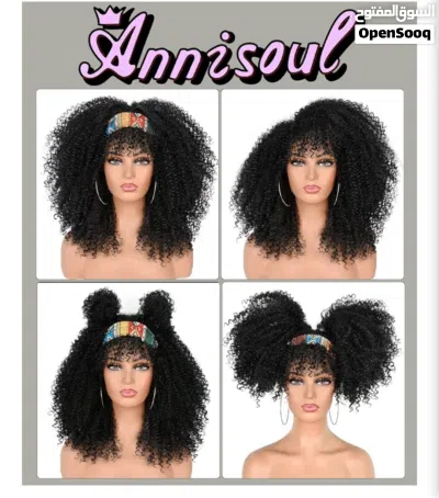 Curly Wigs Afro Bomb Curly Wig with Bangs 4