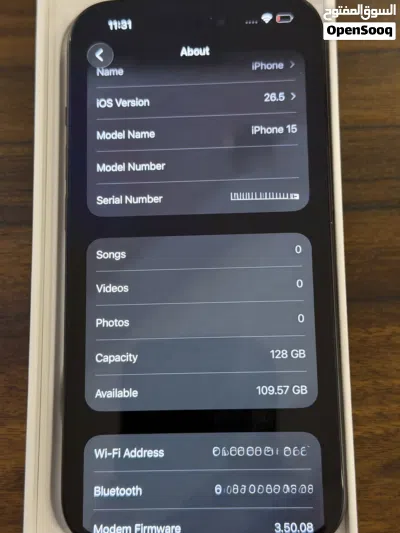 iphone 15 128GB like new 2 years warranty 3