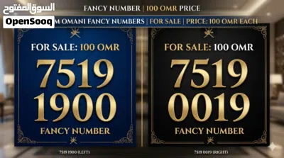 Omani Fancy numbers for sales 4