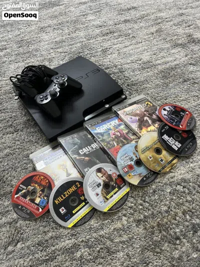 جهاز بلايستيشن 3 إحترافي معدل بمساحة 500gb مع اكثر من 12 سي دي اصليات 2