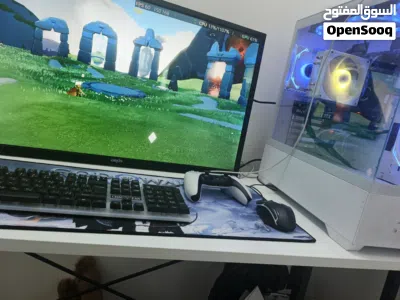 بيسي + سيت اب كامل ( شاشة + ماوس + كيبورد + ماوس باد + سماعة گيمينك + يدة بلي فايف 4
