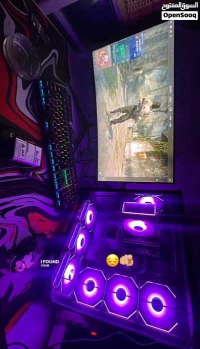جهاز كمبيوتر قيمنق متكامل RTX 5060 / i5 14th مع شاشة 240Hz 4