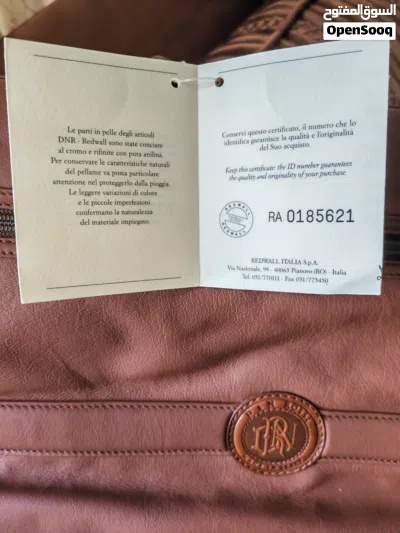 حقيبة جلد طبيعي إيطالي ماركة D&N Rossi 2