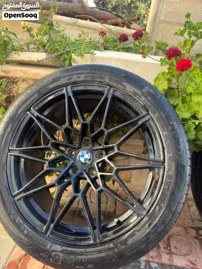 جنط bmw 20 بحالة الوكاله مع كوشوك 3