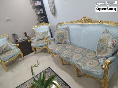 طقم كنب مذهب ... وقطعة كنب اخرى 4