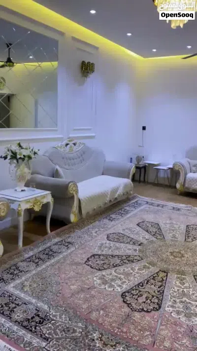 زولية كاشان أيراني اصلي قياس 4*4 جديدة كلش 4