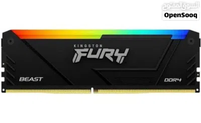 KINGSTON FURY DDR4 32gb (16x2) Kit 3600Mhz مستعملة استعمال نظيف 4