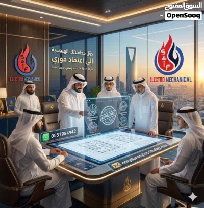 خدمات هندسية معتمدة دراسة مرورية دفاع مدني تراخيص تقارير هندسية 4