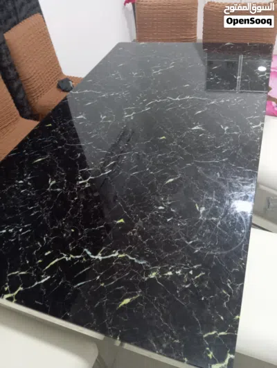 8-Seater Dining Table Set with Chairs – Good Condition AED 500 2