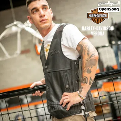 Harley-Davidson Tradition II Men's Leather Vest سترة جلدية رجاليه مقاس XL 3