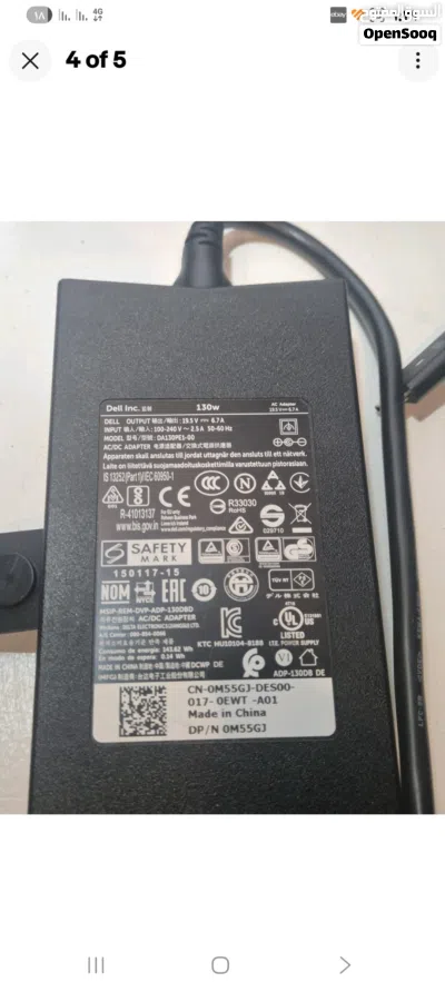 شاحن لابتوب ديل 130 واط اصلي بحال الوكاله مع دوك dell dock station for multi display & multi USB 2