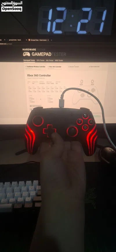 يد تحكم لاسلكية (Wireless Controller) مميزة مع إضاءة RGB 4