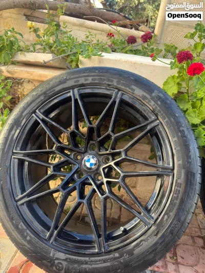 جنط bmw 20 بحالة الوكاله مع كوشوك 2
