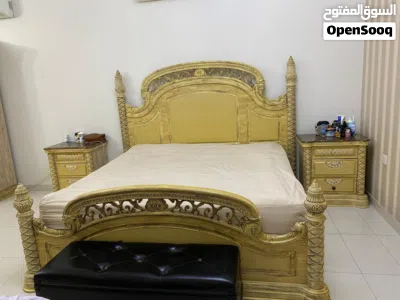 Luxury Bedroom Set – Bed, Wardrobe, Dresser with Mirror & Side 2
