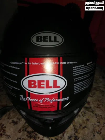 للبيع خوذه ماركه bell اصليه جديده باكرتون اسود مطفي 2