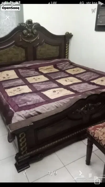 غرفة نوم كلاسيك حجم كبير ملوكي7 قطع 3