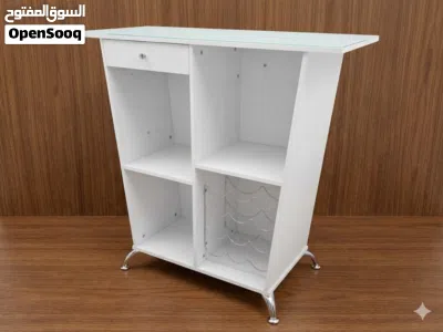 Luxury Bar Table Set with 2 Hydraulic Chairs - White Leatherette 2