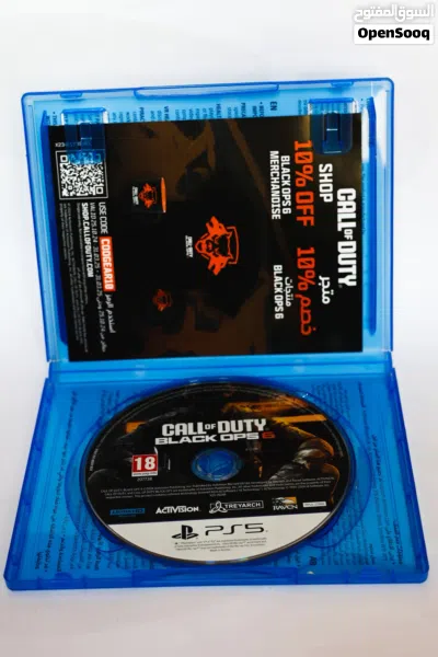 نظيفه جداً كالجديده دسكة call of duty black ops 6 بلاك ابس 6 PS5 2