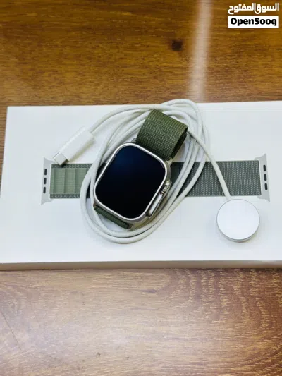 Apple Watch ultra 2 49MM Natural titanium condition used like new one month warranty with charger. 4