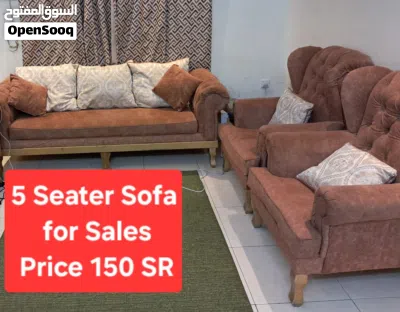 5-Seater Sofa Set + Bed Set with Side Tables + 3 Free Chairs – Urgent Sale 3