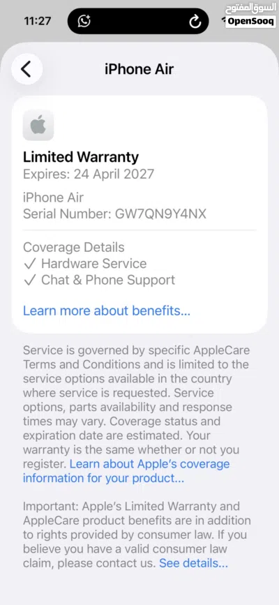 iPhone 17 Air, 256gb Sky Blue Arabic 4