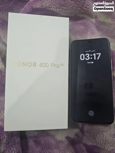 هونر 400 برو honor400 pro 5g 512 قيقا لون فضي ومع شاحن اصلي 4
