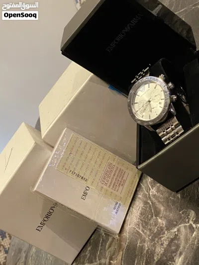 ساعة امبوريو ارماني ماستر بحالة الجديدة تماما استعمال تجربة فقط Emporio Armani 3