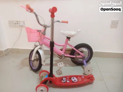 Girls cycle with free scooter 2