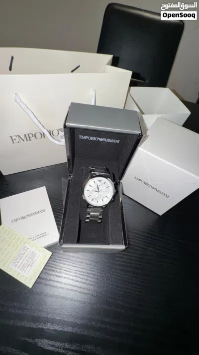 Emporio Armani AR11169 Mens Chronograph Watch New Full Set/ جديده كامل المرفقات ساعة إمبوريو أرماني 2