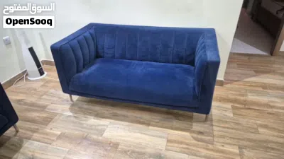 3 piece blue velvet sofa set 3
