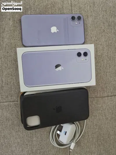 للبيع هاتف أيفون 11 سعة 128 بنفسجي اللون iphone 11 128GB purple color 3