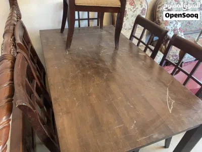 طاوله سفره مع 6 كراسي 2