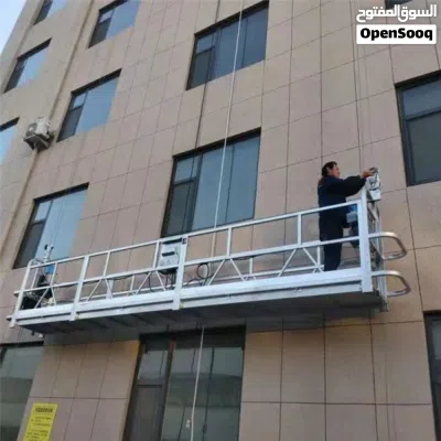 Hanging platforms for Sale and Rent منصات معلقة لأعمال الصيانة والدهان والبلاستر على جدران المباني 4