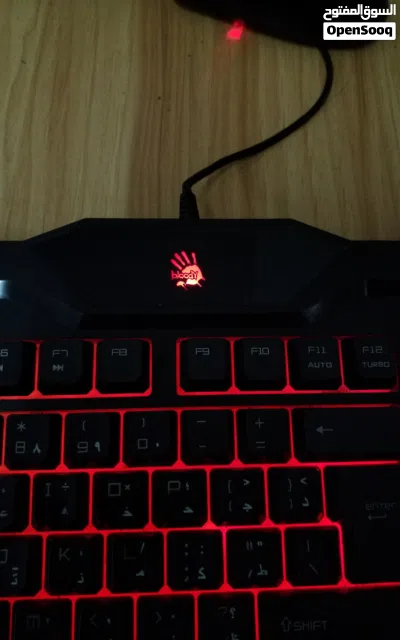 Gaming Keyboard - Bloody (A4Tech) with Red WASD & RGB Backlighting كيبورد قيمنق ماركة Bloody (A4Tec 3