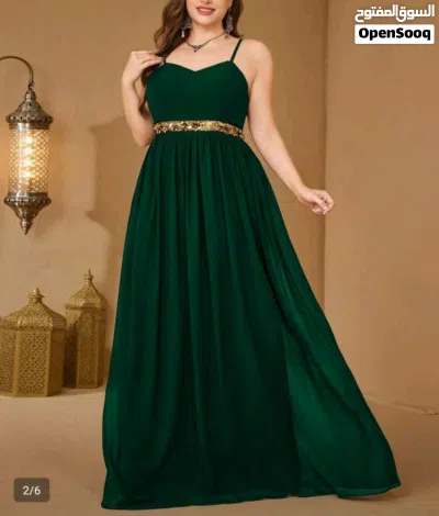 قفطان مغربي لون أخضر مقاس xxxl 3