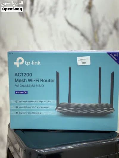 BIG DEAL TP-LINK AC1200 MESH Wi-Fi ROUTER FULL GIGABIT MU-MIMO ARCHER C6 4