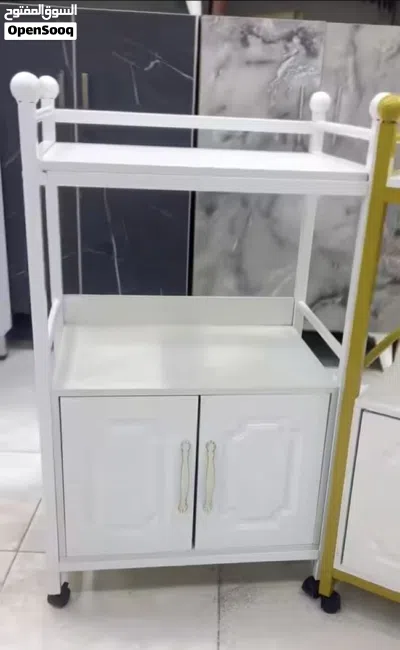 ستاند متعدد الاستعمالات يستعمل للفرن... للحلاقة... لغرف النوم ...الخ اللون ( ابيض اطار ابيض + ابيض ا 2