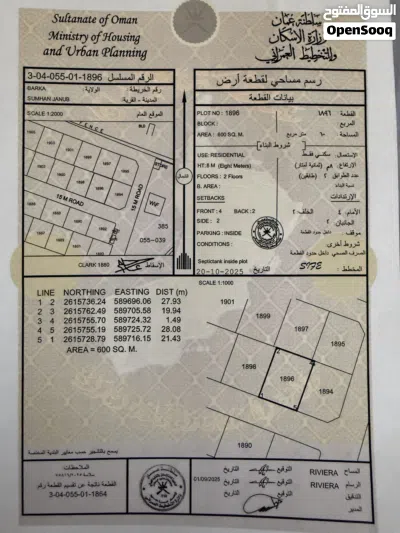 بيع 3 اراضي سكنيه في صومحان جنوب 2