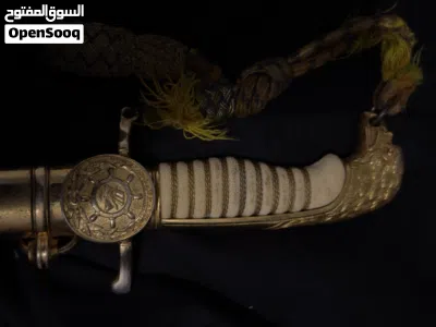 خنجر (سيف قصير) تشريفي نادر لضباط القوات البحرية الليبية 4