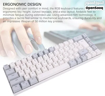 Redragon K617 Fizz.كيبورد كيمنك 4
